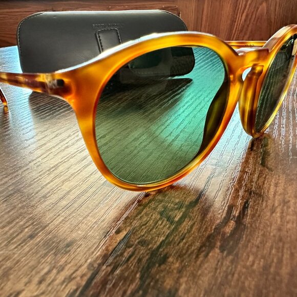 ? Saint Laurent Round Sunglasses‎ - Havana Green main image 11